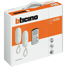 LEGRAND domovní audio telefon bticino, sada pro 2 byty - 2x SPRINT L2 + Linea 2000 audio