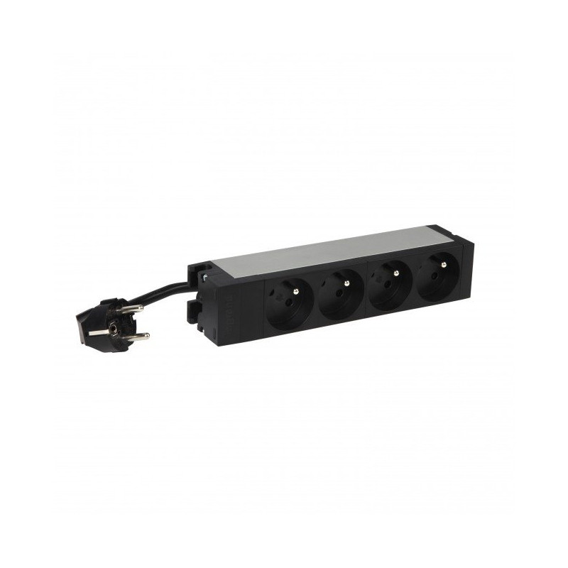 LEGRAND PDU Základní, 1U-10", výstup 4x 230V (CZ/FR), 1-fáze 16A, vstup CZ vidlice - kabel 3m