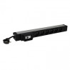 LEGRAND PDU Základní, 1U-19", výstup 6x 230V (CZ/FR), 1-fáze 16A, vstup CZ vidlice - kabel 3m, 16A jistič