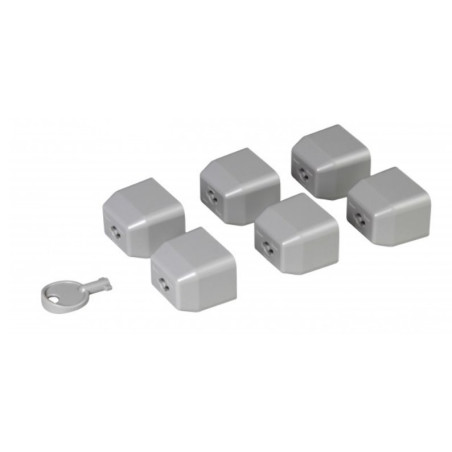 LEGRAND záslepky pro zásuvky C19 + 1 klíč - sada 6ks