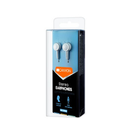 CANYON stereo sluchátka EPM-1, špunty do uší, bílá