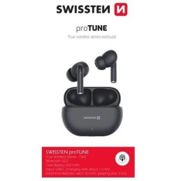 Swissten bluetooth tws sluchátka pro tune černá