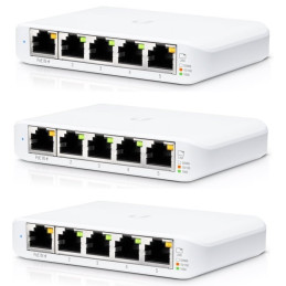 Ubiquiti Switch UniFi Compact USW-Flex-Mini, 5-Port Gigabit, PoE-in, USB-C, 3 kusy