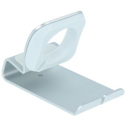 Swissten hliníkový stojánek pro apple watch stříbrný