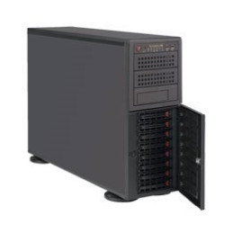 SUPERMICRO Tower/4U WS 2x LGA4189, iC621A, 16x DDR4, 8x HS (3,5"), 2x1200W (titanium), 2x10GbE, IPMI