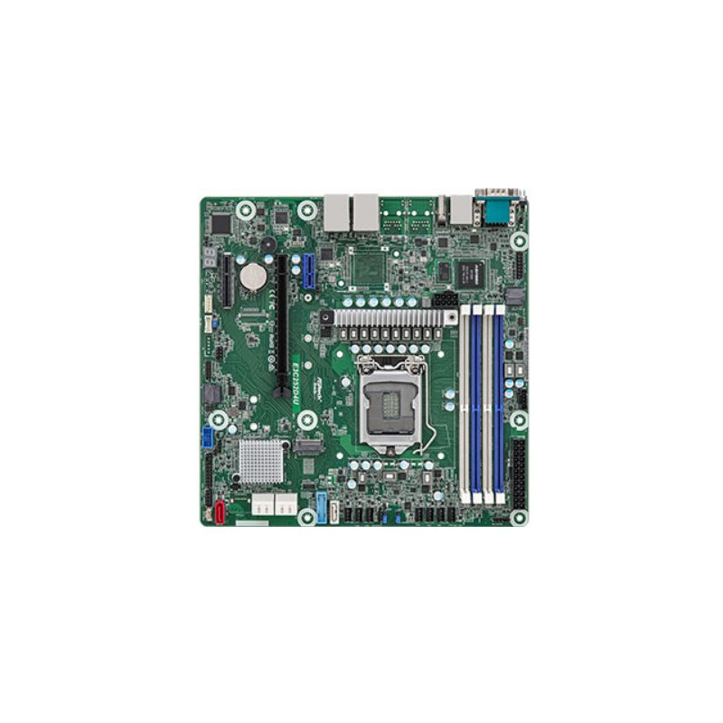 ASRock Rack E3C252D4U - LGA1200, Intel C252, 4xDDR4 ECC/nonECC UDIMM, 6x SATA, 1xM.2, 3x PCIe, 2x1GB Lan, IPMI