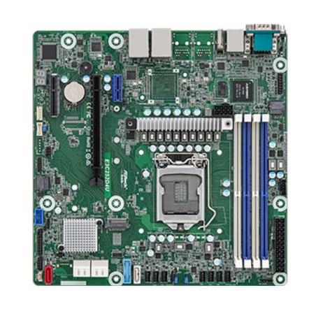 ASRock Rack E3C252D4U - LGA1200, Intel C252, 4xDDR4 ECC/nonECC UDIMM, 6x SATA, 1xM.2, 3x PCIe, 2x1GB Lan, IPMI