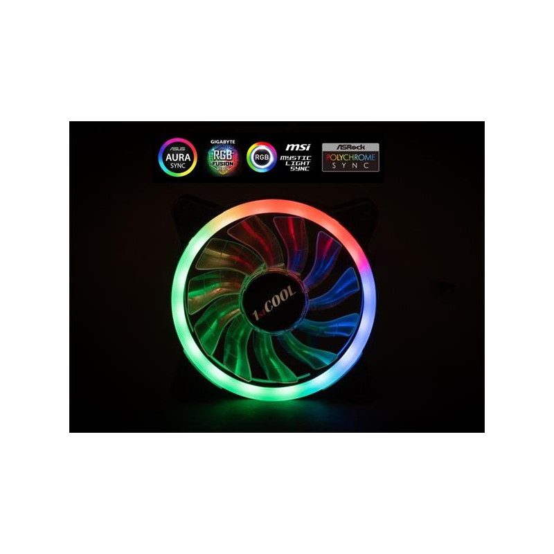 1stCOOL AURA EVO ARGB Dual RING 120mm ventilátor