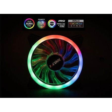 1stCOOL AURA EVO ARGB Dual RING 120mm ventilátor