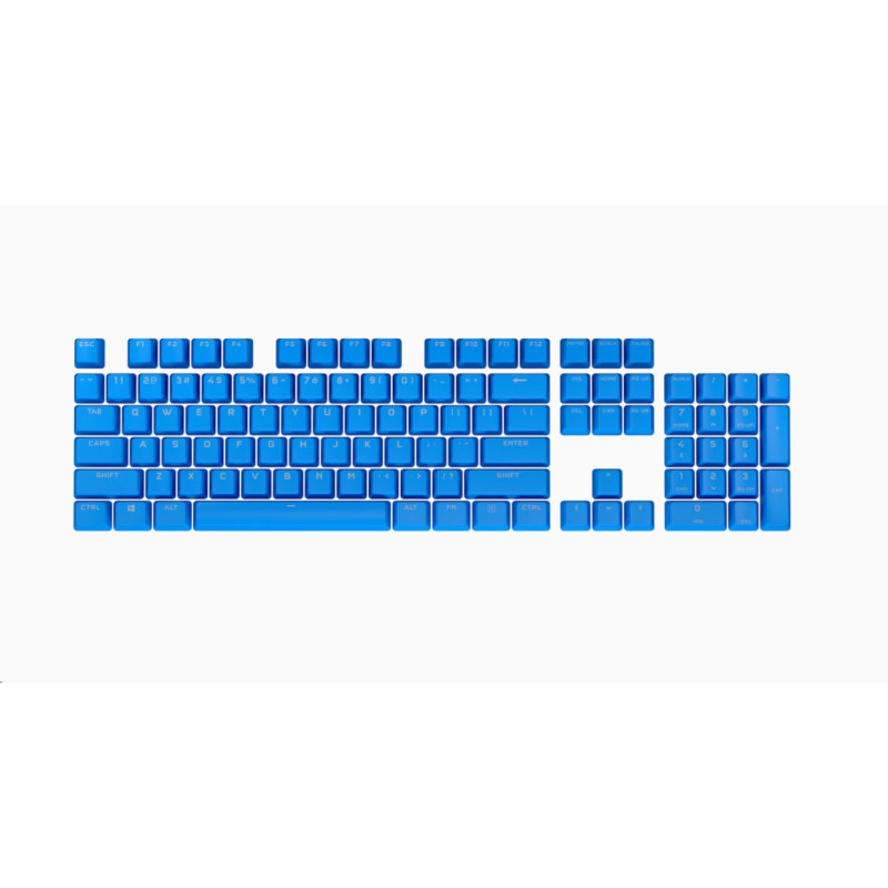 Corsair PBT DOUBLE-SHOT PRO Keycap Mod Kit - 104-Key, NA Layout, ELGATO Blue