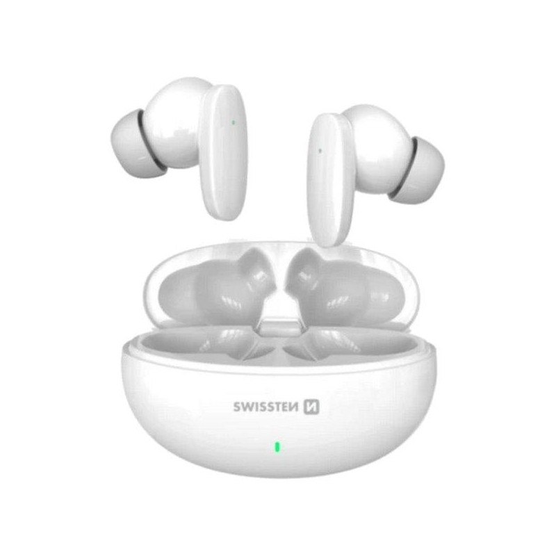 Swissten bluetooth TWS sluchátka Sonic - bílá