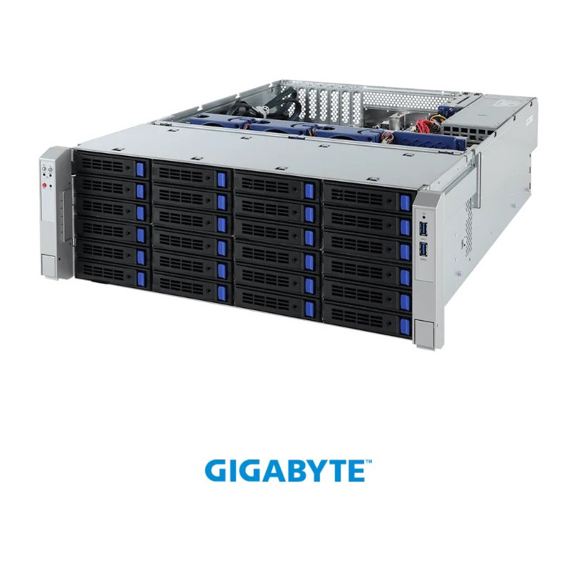 Gigabyte storage server S451-Z30, SP3 (7002), 16x DDR4, 36x 3,5+2x 2,5, M.2, 2x 10GbE SFP+, IPMI, 2x 1200Wp
