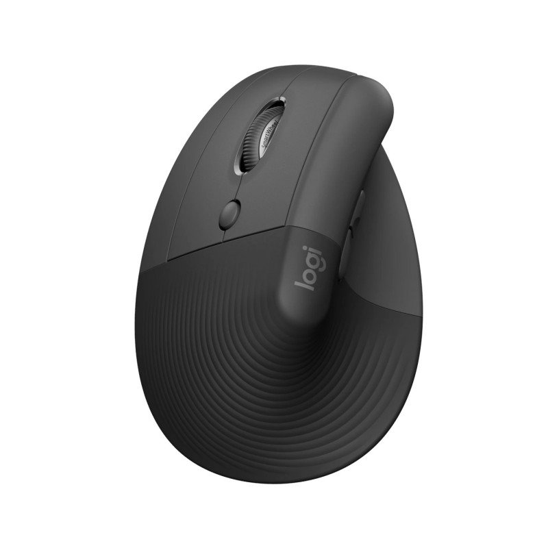 Logitech Lift Vertical Ergonomic Mouse for Business, Left - GRAPHITE/BLACK - EMEA