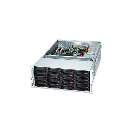 SUPERMICRO 4U chassis 36x 3,5" HS SAS3 (24x Front + 12x Rear), 2x1200W(tit.)