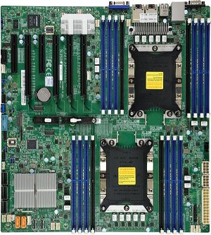 SUPERMICRO MB 2xLGA3647, iC621, 16x DDR4 ECC, 14xSATA3, 2xNVMe, 1xM.2, PCI-E 3.0/4,2(x16,x8),2x LAN,IPMI, bulk