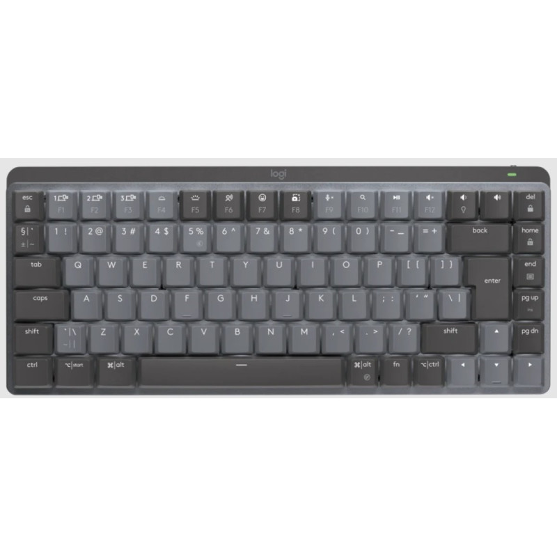 Logitech MX Mechanical Mini Minimalist Wireless Illuminated Keyboard  - GRAPHITE - US INT'L - 2.4GHZ/BT - TACTILE
