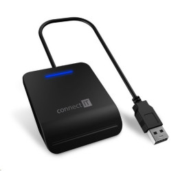CONNECT IT USB čtečka eObčanek a čipových karet, ČERNÁ