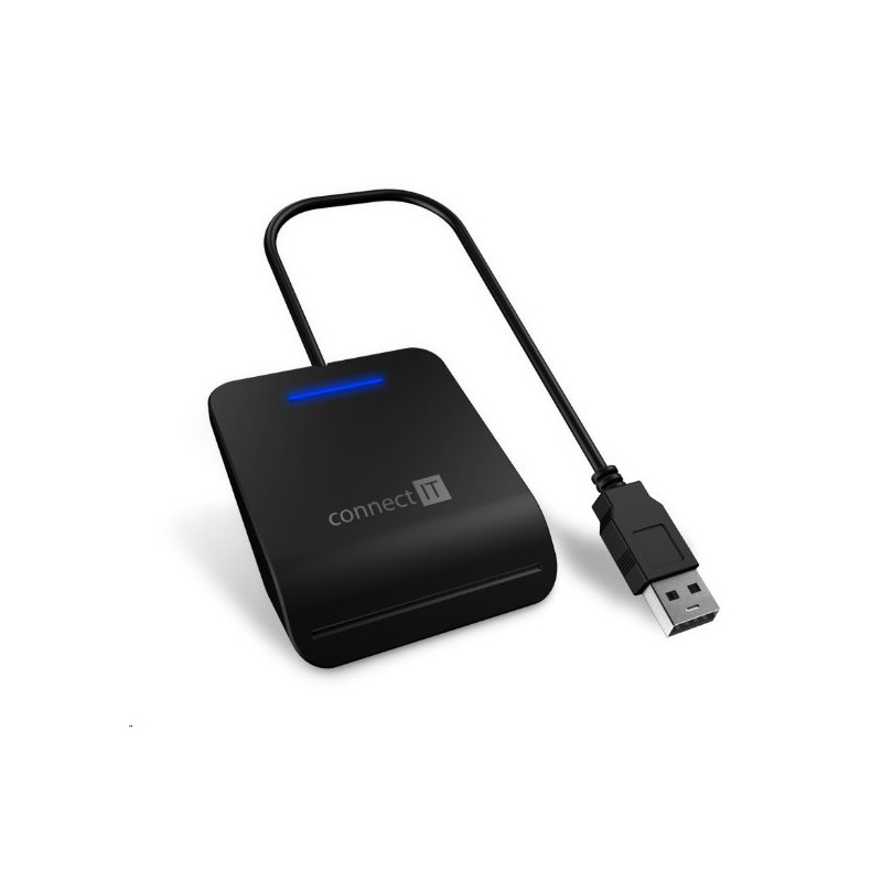 CONNECT IT USB čtečka eObčanek a čipových karet, ČERNÁ