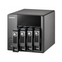 QNAP TS-410E-8G (4core 2,6GHz, 8GB RAM, 4x 2,5" SATA, 2x 2,5GbE, 4x USB 3.2, 1x 4K HDMI, fanless)