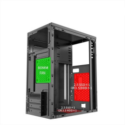 1stCOOL STEP 4, skrinka mATX, USB3.0 + 2xUSB2.0, čierna