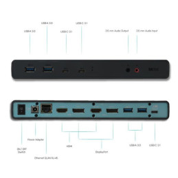 i-tec dokovací stanice USB 3.0/USB-C 2x HDMI 4K 5K, 2x DP, PD 65W