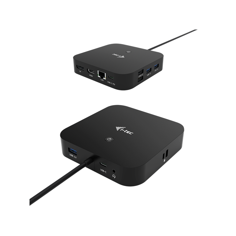 i-tec USB-C HDMI DP Docking Station with Power Delivery 100 W