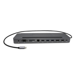 i-tec USB-C Metal Low Profile Triple Display Docking Station + Power Delivery 85 W Charger 112W (bundle)