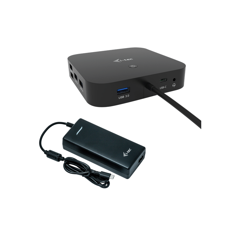 i-tec USB-C HDMI DP Docking Station with Power Delivery 100 W + i-tec Universal Charger 112W