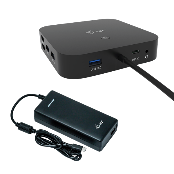 i-tec USB-C HDMI DP Docking Station with Power Delivery 100 W + i-tec Universal Charger 112W