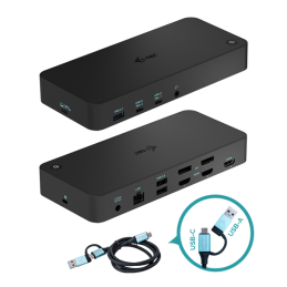 i-tec USB 3.0 / USB-C / Thunderbolt, 3x 4K Docking Station, Power Delivery 100W