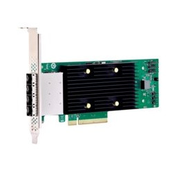 Broadcom eHBA 9600-16e, 24Gb/s, NVMe/SAS/SATA, 4x SFF-8644 x4, PCIe 4.0 x8, SAS4016 IOC