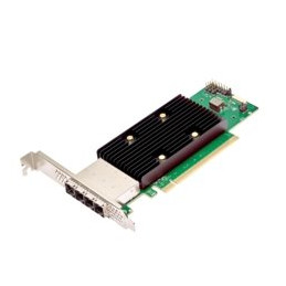 Broadcom eHBA 9600W-16e, 24Gb/s, NVMe/SAS/SATA, 4x SFF-8644 x4, PCIe 4.0 x16, SAS4016W IOC
