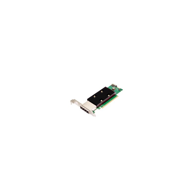 Broadcom eHBA 9600W-16e, 24Gb/s, NVMe/SAS/SATA, 4x SFF-8644 x4, PCIe 4.0 x16, SAS4016W IOC