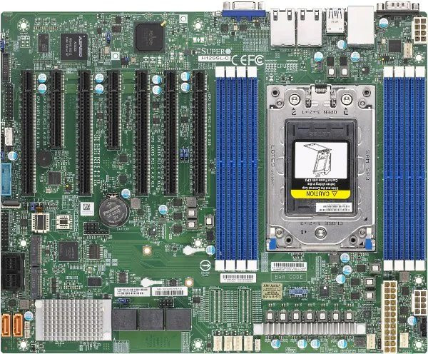 SUPERMICRO MB 1xSP3 (Epyc 7002 SoC), 8x DDR4, 8x SATA + 8xSATA/SAS(3008), 2x M.2, PCIe 4.0 (5 x16, 2 x8), 2x 1Gb, IPMI