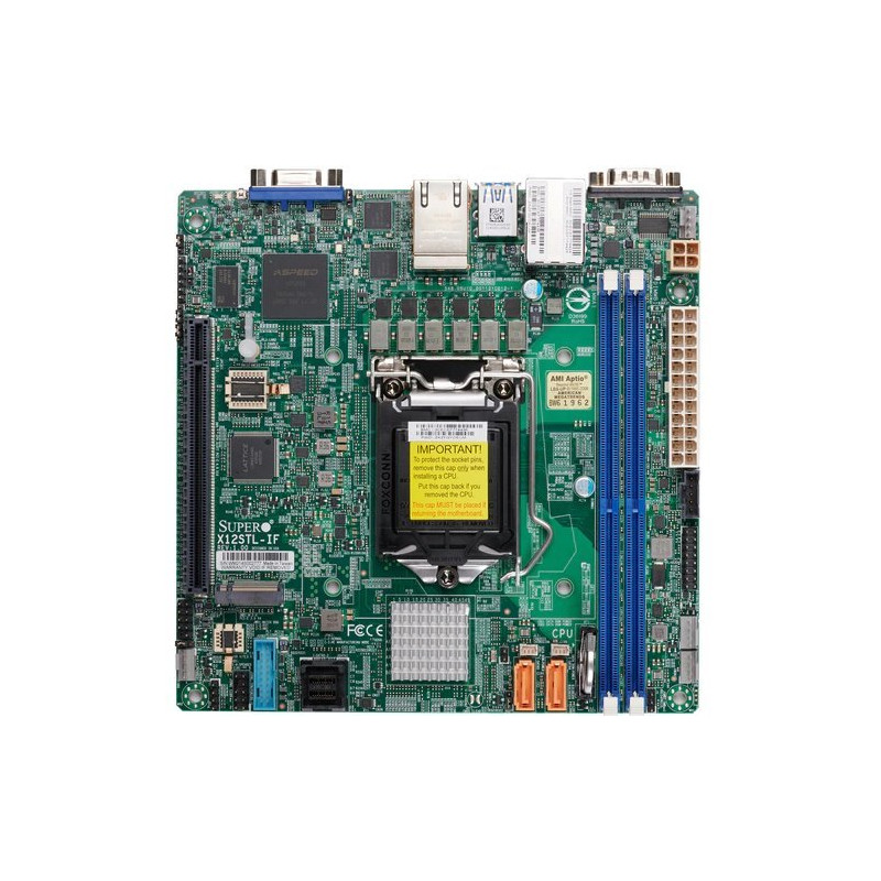 SUPERMICRO MB LGA1200 (Xeon E3-2300), C252, 2xDDR4, 6xSATA3, M.2, 1xPCIe4.0 x16, VGA, 2x LAN, IPMI, mini-ITX