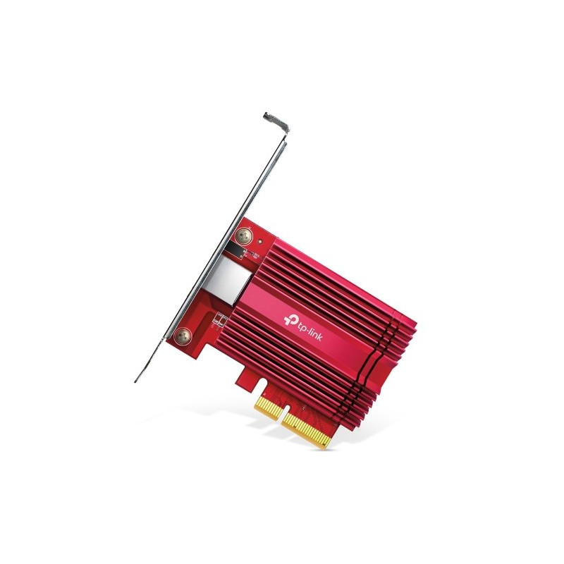 10 Gigabit PCI Express Network Adapter SPEC: PCIe 3.0 ×4, Include CAT6A Ethernet Cable FATURE: Support 10/5/2.5/1 Gbps a