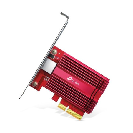 10 Gigabit PCI Express Network Adapter SPEC: PCIe 3.0 ×4, Include CAT6A Ethernet Cable FATURE: Support 10/5/2.5/1 Gbps a