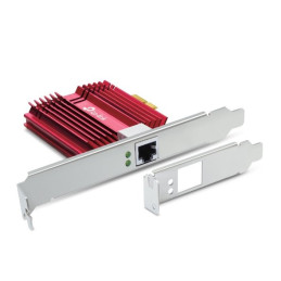 10 Gigabit PCI Express Network Adapter SPEC: PCIe 3.0 ×4, Include CAT6A Ethernet Cable FATURE: Support 10/5/2.5/1 Gbps a