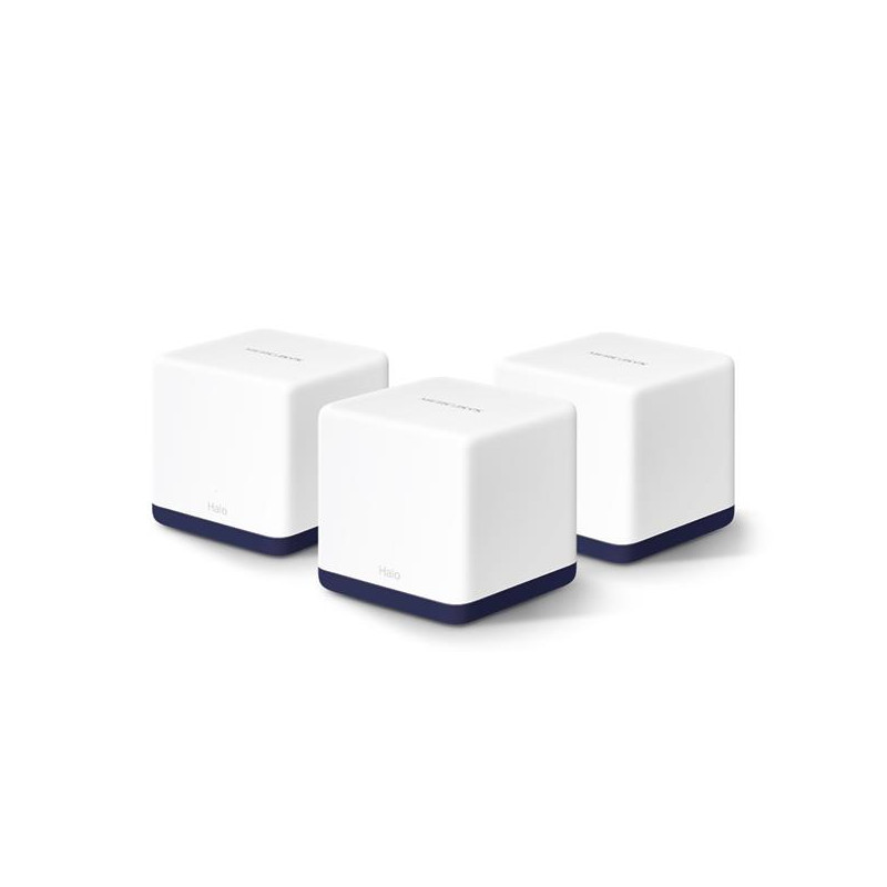 AC1900 Whole Home Mesh Wi-Fi System SPEED: 600 Mbps at 2.4 GHz + 1300 Mbps at 5 GHz SPEC: 3× Internal Antennas, 3× Gigab