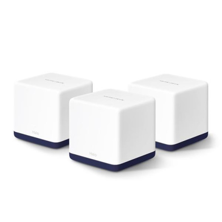 AC1900 Whole Home Mesh Wi-Fi System SPEED: 600 Mbps at 2.4 GHz + 1300 Mbps at 5 GHz SPEC: 3× Internal Antennas, 3× Gigab