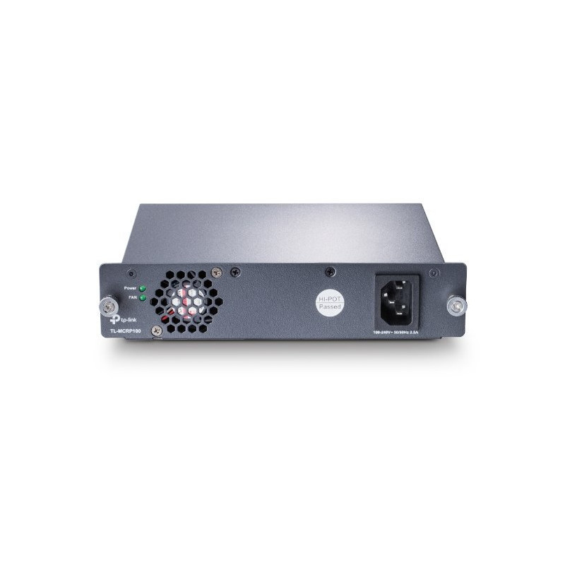 Omada Redundant Power Supply Module SPEC: 100-240VAC Input, 12VDC Output FEATURE: Redundant Power Supply Module for TL-M