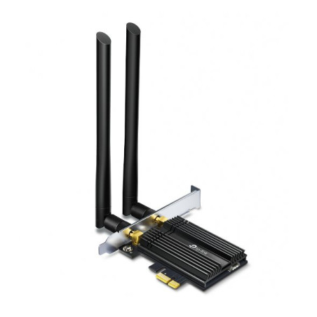 AXE5400 Tri-Band Wi-Fi 6E Bluetooth PCI Express Adapter SPEED: 2402 Mbps at 6 GHz + 2402 Mbps at 5 GHz + 574 Mbps at 2