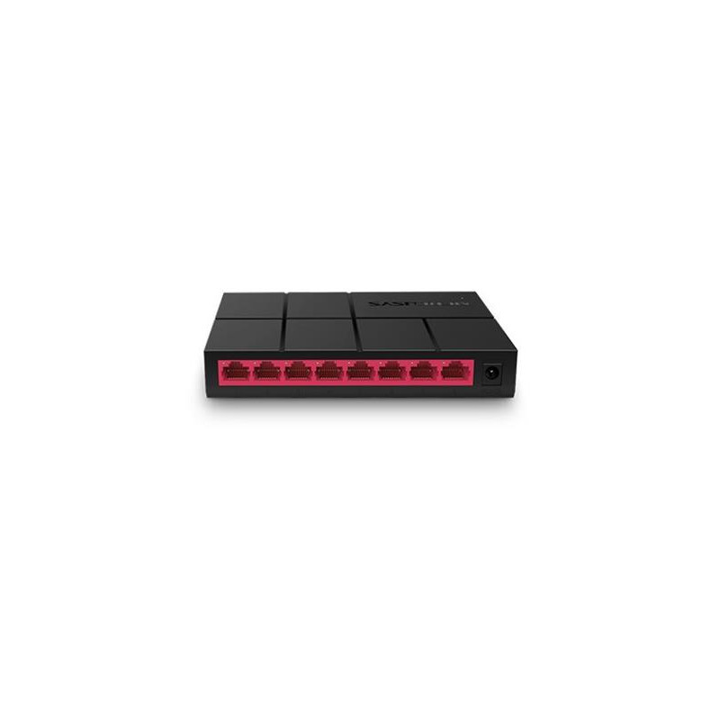 8-Port Gigabit Desktop Switch SPEC: 8× Gigabit Ports, Plastic Case FEATURE: Plug and Play, Power Saving