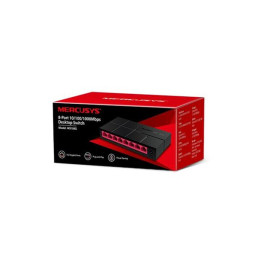 8-Port Gigabit Desktop Switch SPEC: 8× Gigabit Ports, Plastic Case FEATURE: Plug and Play, Power Saving