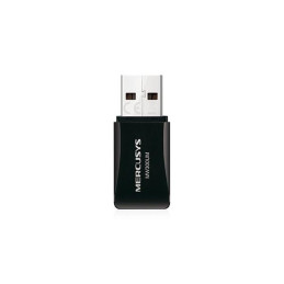 N300 Wireless Mini USB Adapter SPEED: 300 Mbps at 2.4 GHz SPEC: 2× Internal Antennas, USB 2.0 FEATURE: Mini Size