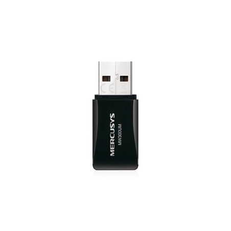 N300 Wireless Mini USB Adapter SPEED: 300 Mbps at 2.4 GHz SPEC: 2× Internal Antennas, USB 2.0 FEATURE: Mini Size