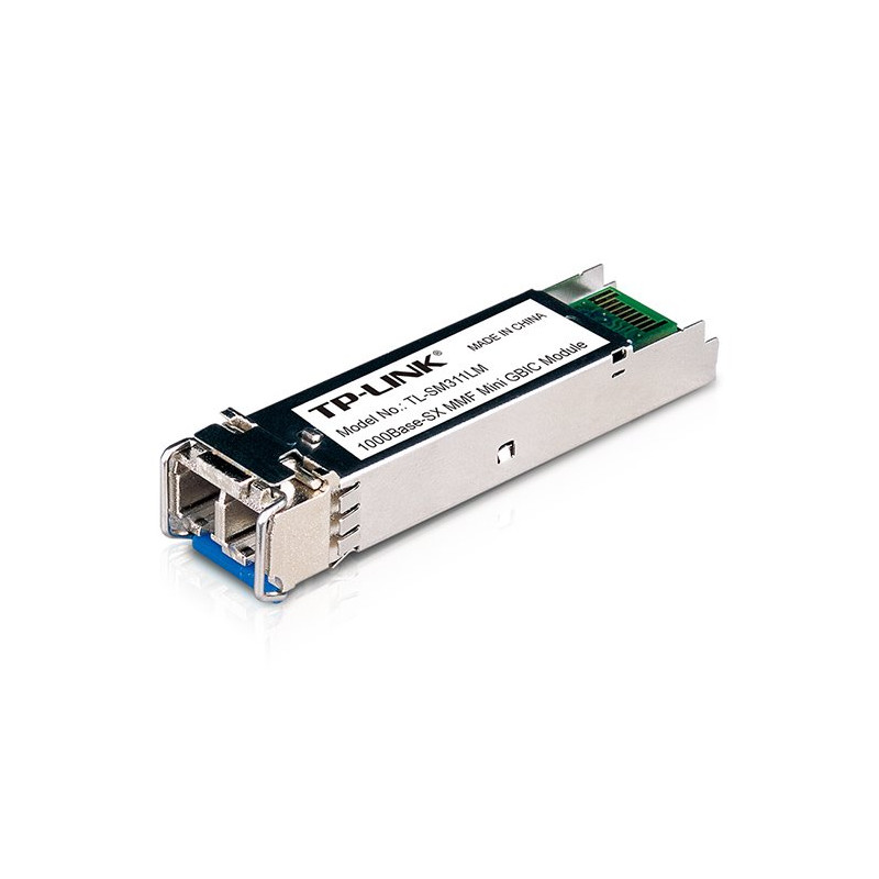 Omada Gigabit Multi-Mode SFP Module SPEC: Multi-mode, MiniGBIC, LC Interface, Up to 550m/275m Distance