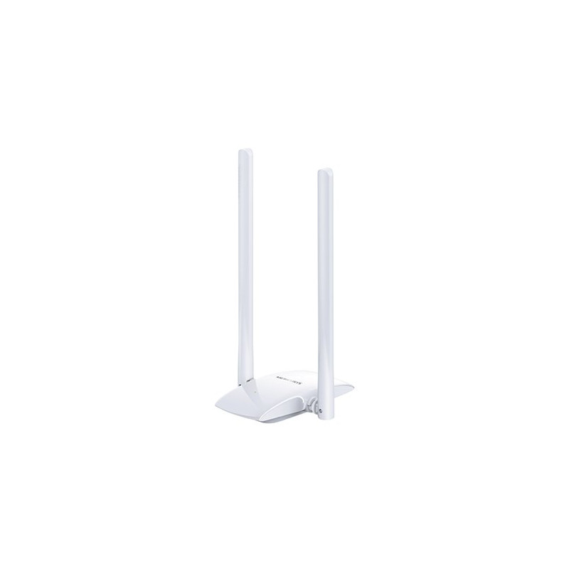 300Mbps High Gain Wireless USB Adapter SPEED: 300 Mbps at 2.4 GHz SPEC: 2× High Gain External Antennas, Micro USB 2.0 F