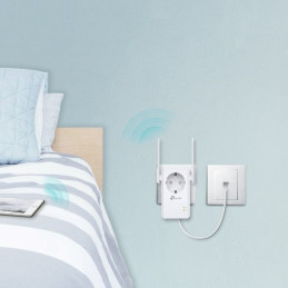 300Mbps Wi-Fi Range Extender SPEED: 300Mbps at 2.4GHz SPEC: 2 × External Antennas, 1 × 10/100Mbps Port, AC-Passthrough,