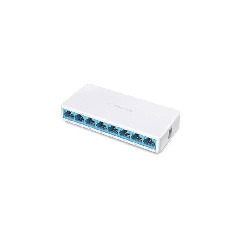 8-Port 10/100Mbps Desktop Switch SPEC: 8× 10/100 Mbps Ports, Plastic Case FEATURE: Plug and Play